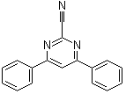 4,6-二苯基-2-嘧啶甲腈分子结构 (CAS 6484-21-5)