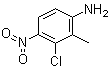 3-Chloro-2-methyl-4-nitrobenzenamine molecular structure (CAS 64863-10-1)