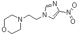 4-[2-(4-Nitro-1H-imidazol-1-yl)ethyl]morpholine molecular structure (CAS 6497-78-5)