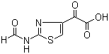 (2-Formamido-1,3-thiazol-4-yl)glyoxylic acid molecular structure (CAS 64987-06-0)