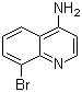 structure of CAS# 65340-75-2, 4-Amino-8-bromoquinoline;8-Bromo-4-quinolinylamine