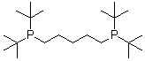结构式 CAS# 65420-68-0, 1,5-双(二叔丁基膦基)戊烷