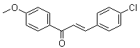 结构式 CAS# 6552-68-7, 3-(4-氯苯基)-1-(4-甲氧基苯基)-2-丙烯-1-酮