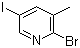 结构式 CAS# 65550-78-9, 2-溴-5-碘-3-甲基吡啶