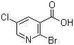 2-Bromo-5-chloronicotinic acid molecular structure (CAS 65550-79-0)