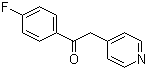 结构式 CAS# 6576-05-2, 1-(4-氟苯基)-2-(4-吡啶基)乙酮