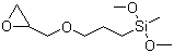 结构式 CAS# 65799-47-5, 3-[(2,3)-环氧丙氧]丙基甲基二甲氧基硅烷; gamma-缩水甘油基丙基甲基二甲氧基硅烷