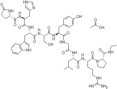 Fertirelin acetate molecular structure (CAS 66002-66-2)