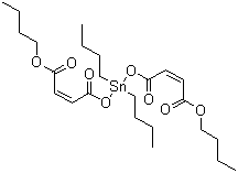 Di-n-butyltin di(monobutyl maleate) molecular structure (CAS 66010-36-4)