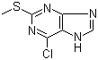 6-Chloro-2-(methylthio)-7H-purine molecular structure (CAS 66191-23-9)