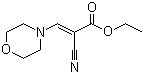 Ethyl 2-cyano-3-morpholin-4-ylprop-2-enoate molecular structure (CAS 6630-64-4)