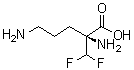 L-alpha-Difluoromethylornithine molecular structure (CAS 66640-93-5)
