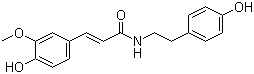 结构式 CAS# 66648-43-9, N-反式阿魏酰酪胺