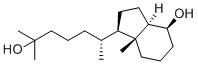 (εR,1R,3aR,4S,7aR)-Octahydro-4-hydroxy-α,α,ε,7a-tetramethyl-1H-indene-1-pentanol molecular structure (CAS 66774-84-3)