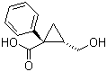 (1R,2S)-2-(Hydroxymethyl)-1-phenylcyclopropanecarboxylic acid molecular structure (CAS 66823-04-9)