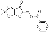 1,2-O-(1-Methylethylidene)-alpha-D-erythro-pentofuranos-3-ulose benzoate molecular structure (CAS 6698-46-0)