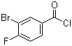 3-Bromo-4-fluorobenzoyl chloride molecular structure (CAS 672-75-3)