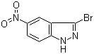 3-溴-5-硝基-1H-吲唑分子结构 (CAS 67400-25-3)
