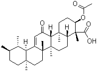 Acetyl-11-keto-beta-boswellic acid molecular structure (CAS 67416-61-9)
