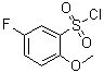 5-氟-2-甲氧基苯磺酰氯分子结构 (CAS 67475-56-3)