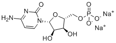 结构式 CAS# 6757-06-8, 胞苷 5'-磷酸二钠盐
