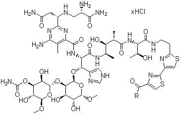 Bleomycin hydrochloride molecular structure (CAS 67763-87-5)