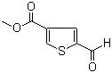 结构式 CAS# 67808-66-6, 2-醛基噻吩-4-甲酸甲酯