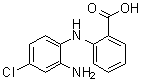 2-(2-Amino-4-chloroanilino)benzoic acid molecular structure (CAS 67990-66-3)