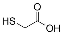 Mercaptoacetic acid molecular structure (CAS 68-11-1)