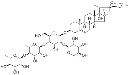 Chonglou Saponin VII molecular structure (CAS 68124-04-9)