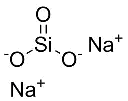 Sodium metasilicate molecular structure (CAS 6834-92-0)