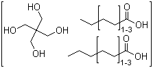 C5-10 脂肪酸季戊四醇酯分子结构 (CAS 68424-31-7)