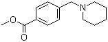 结构式 CAS# 68453-37-2, 4-(1-哌啶基甲基)苯甲酸甲酯