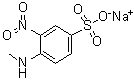 4-(Methylamino)-3-nitrobenzenesulfonic acid monosodium salt molecular structure (CAS 68502-29-4)