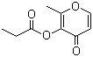 Maltol propionate molecular structure (CAS 68555-63-5)