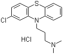 盐酸氯丙嗪分子结构 (CAS 69-09-0)