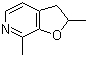 2,3-二氢-2,7二甲基呋喃并[2,3-c]吡啶分子结构 (CAS 69022-82-8)