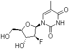 2'-Fluoro-5-methylarabinosyluracil molecular structure (CAS 69256-17-3)