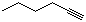 structure of CAS# 693-02-7, 1-Hexyne