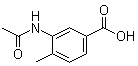 3-Acetylamino-4-methylbenzoic acid molecular structure (CAS 6946-14-1)