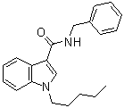1-Pentyl-N-(phenylmethyl)-1H-indole-3-carboxamide molecular structure (CAS 695213-59-3)