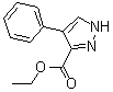 4-苯基-1H-吡唑-3-羧酸乙酯分子结构 (CAS 6963-62-8)