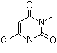 结构式 CAS# 6972-27-6, 6-氯-1,3-二甲基脲嘧啶