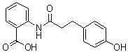 Hydroxyphenyl propamidobenzoic acid molecular structure (CAS 697235-49-7)