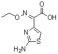2-Amino-alpha-(ethoxyimino)-4-thiazoleacetic acid molecular structure (CAS 69738-64-3)