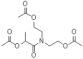 2-(Acetyloxy)-N,N-bis[2-(acetyloxy)ethyl]propanamide molecular structure (CAS 6974-34-1)