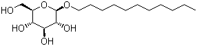 结构式 CAS# 70005-86-6, 十一烷基 beta-D-吡喃葡萄糖苷