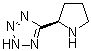 结构式 CAS# 702700-79-6, (R)-5-(2-吡咯烷基)-1H-四唑