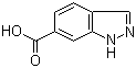 1H-Indazole-6-carboxylic acid molecular structure (CAS 704-91-6)