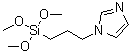 结构式 CAS# 70851-51-3, N-(三甲氧基硅烷基丙基)咪唑